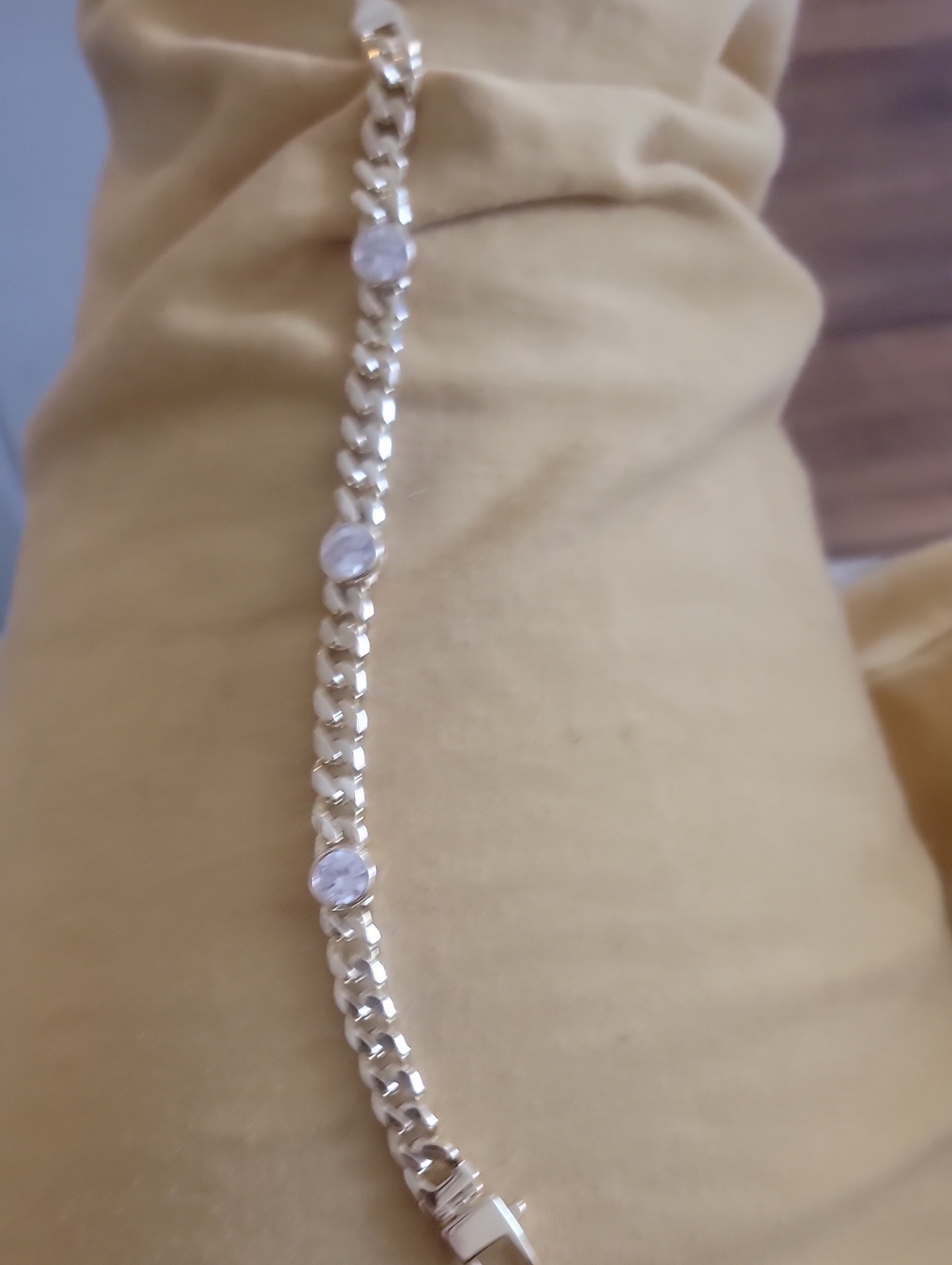 Melinda Maria Oave Chain 7.5 And Julien 7.5 3 Diamond - Picture 2 of 4
